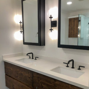 Two sinks for the bathroom